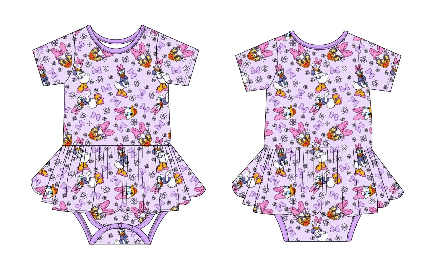 Daisy: Bodysuit Twirl Dress