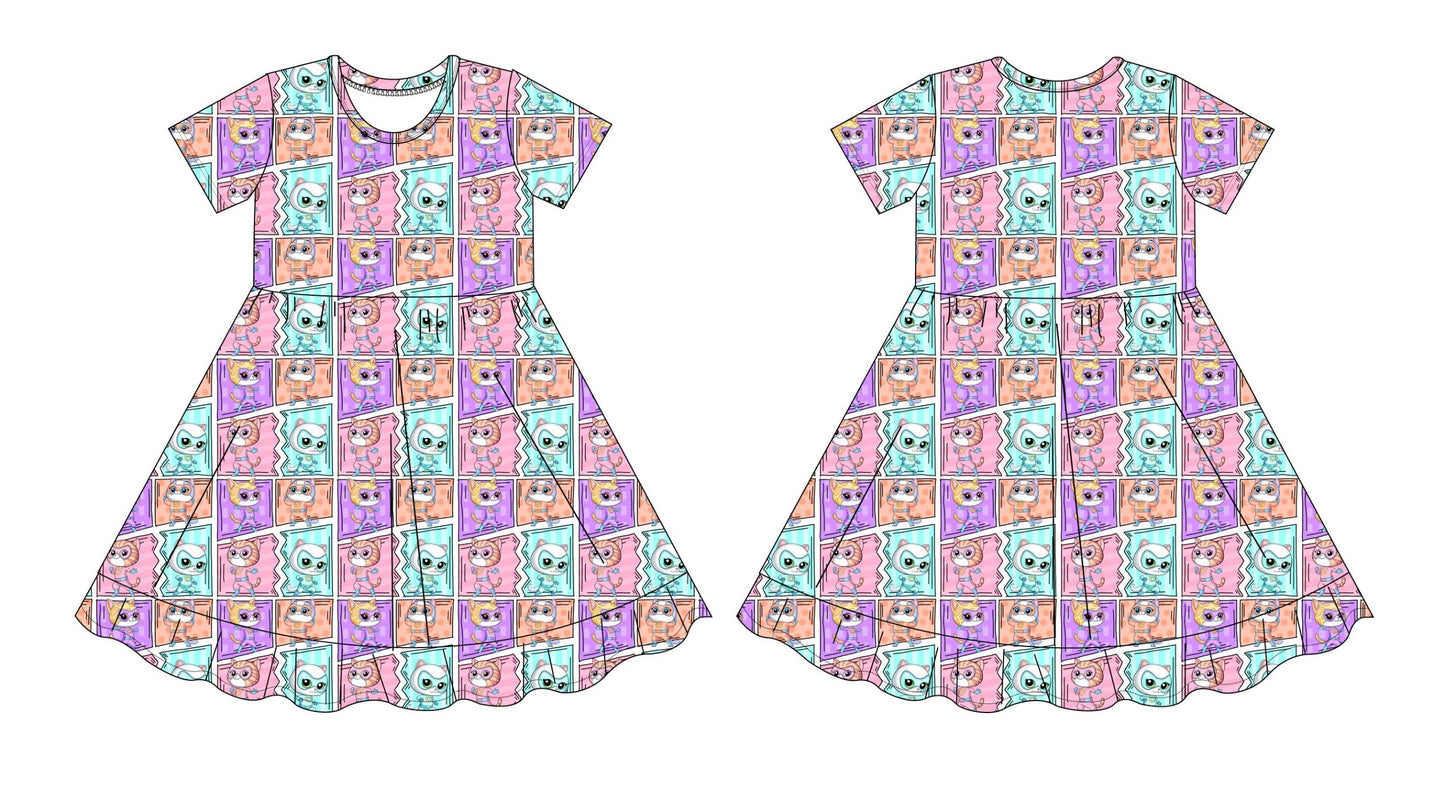 Purr-fect Heroes: Ruffle Dress