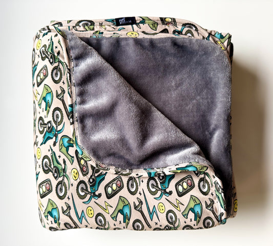 Moto Mayhem: Velvet Plush Blanket