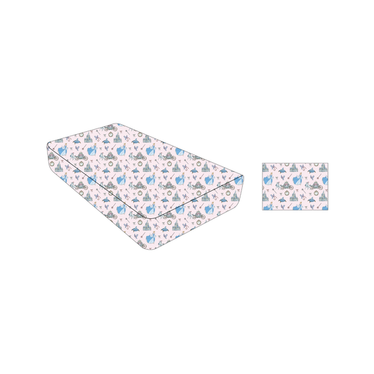 Keepsake: Twin Fitted Sheet & Pillow Case