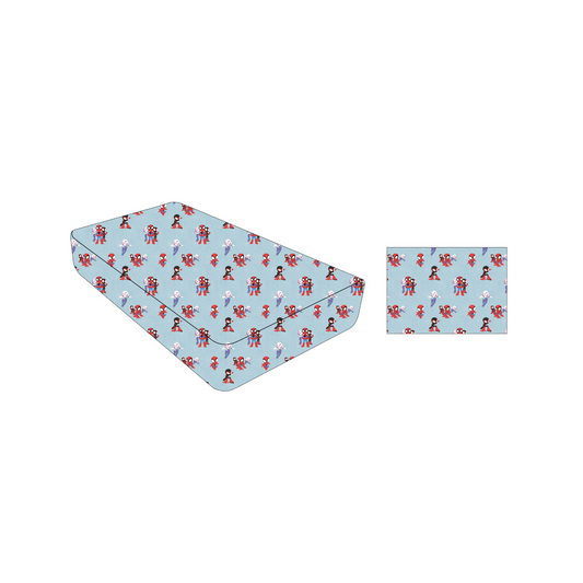 Hot Shot: Twin Fitted Sheet & Pillow Case