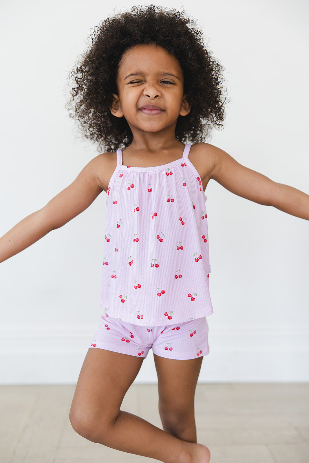 Cherry (ribbed) - Tank Short Set