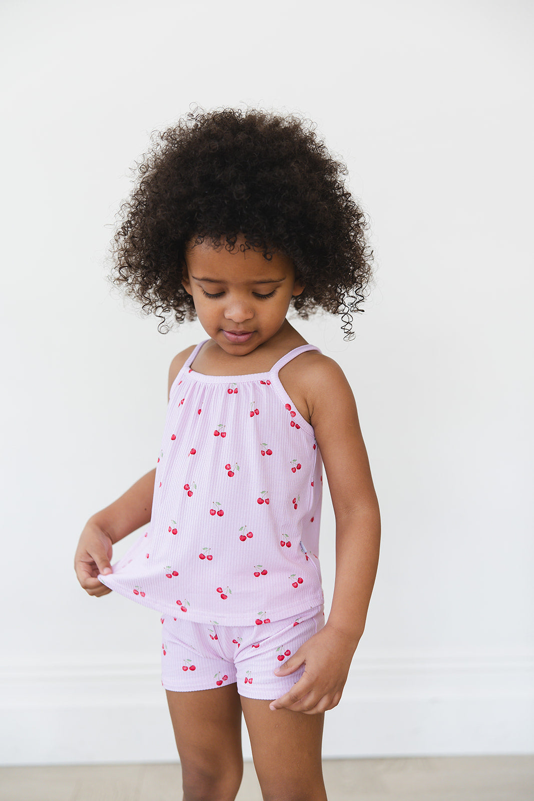 Cherry (ribbed) - Tank Short Set