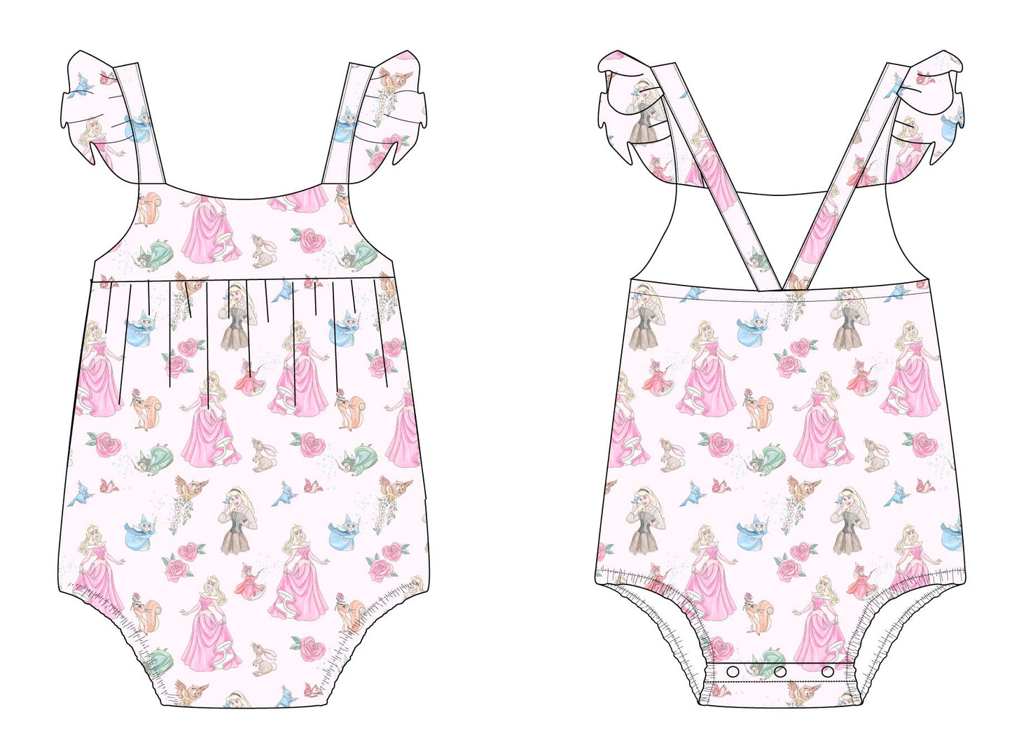 Rose - Bubble Romper