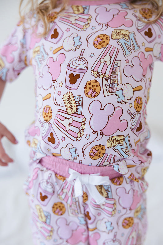 Snacks (PINK) - Pocket Short Set