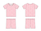 Pink Toile - Short Set