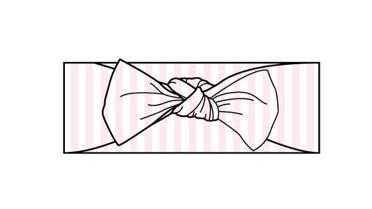 Pink Stripes - Headband