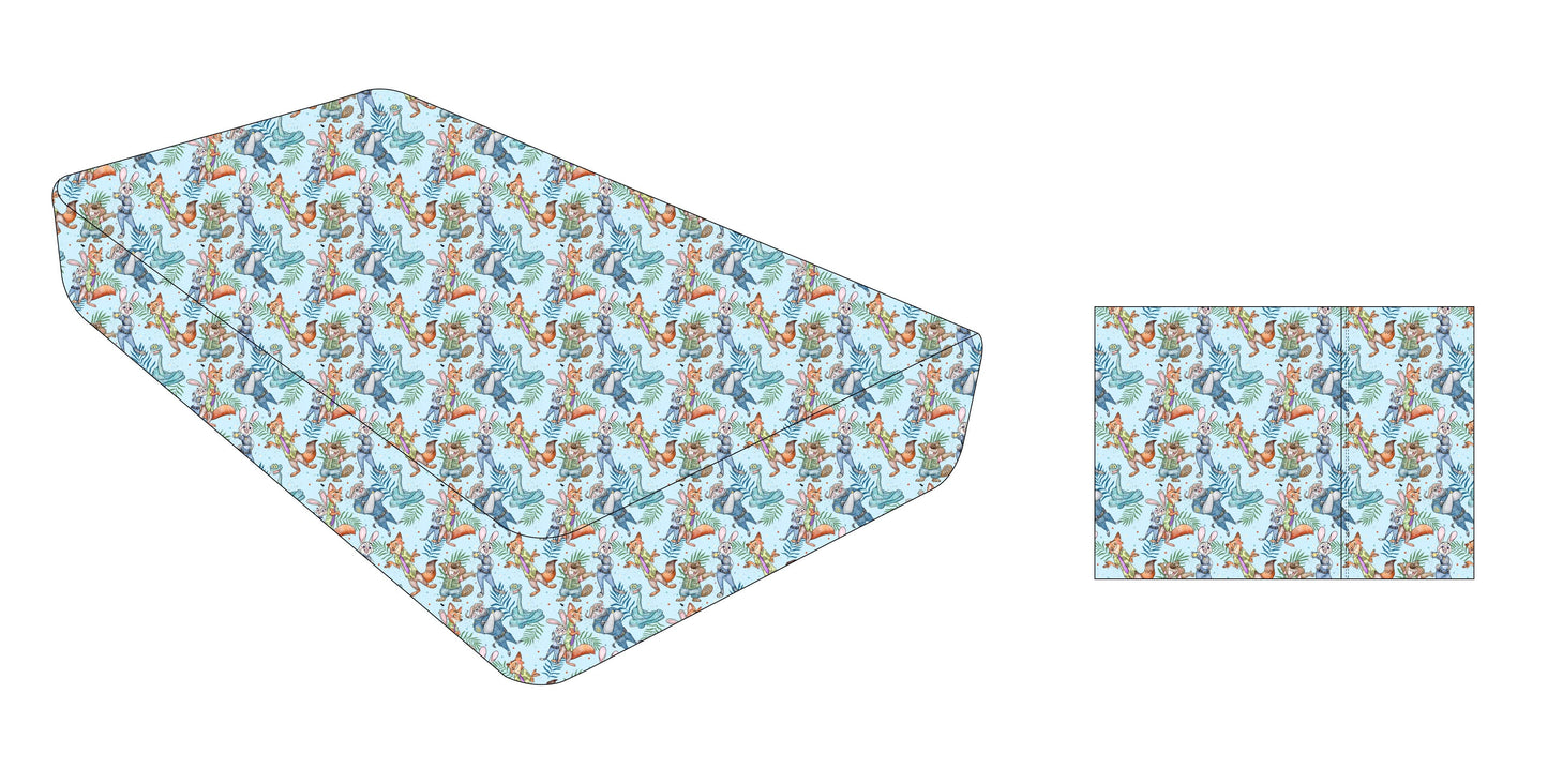 City Safari - Twin Sheet Set