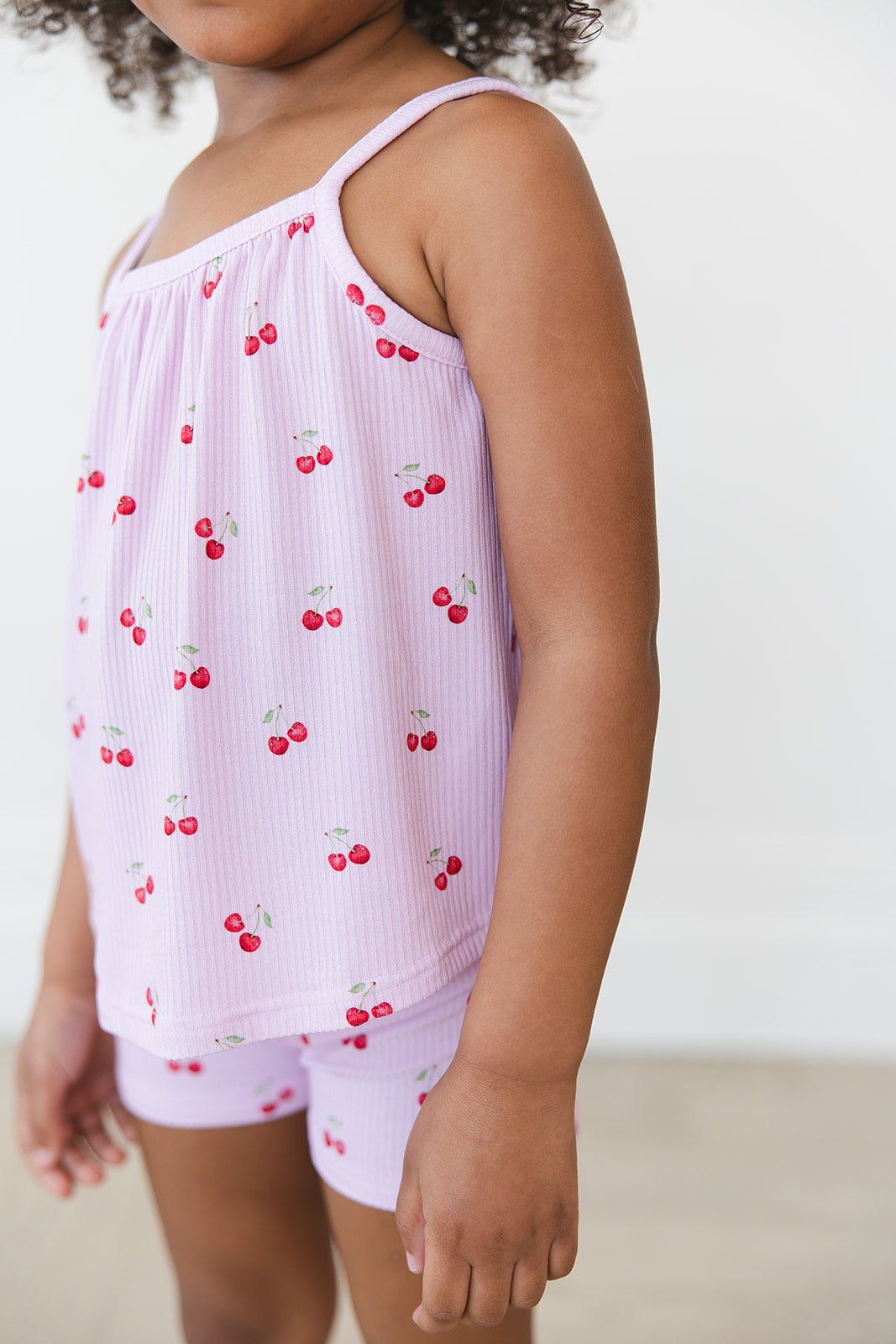 Cherry (ribbed) - Tank Short Set