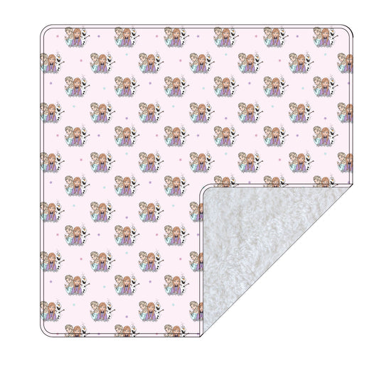 Pink Frost: Velvet Plush Blanket